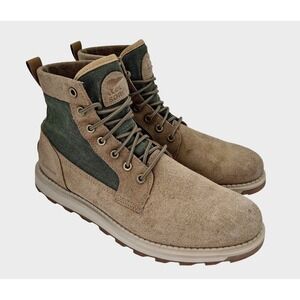 Sorel Boots Mens Size 9 Brown Suede Waterproof Combat Ankle Boots NM5001-263